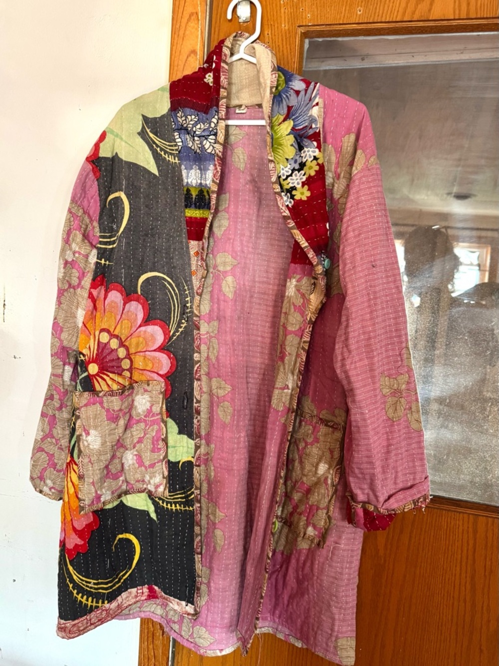 Reversible Cotton Kantha Jacket